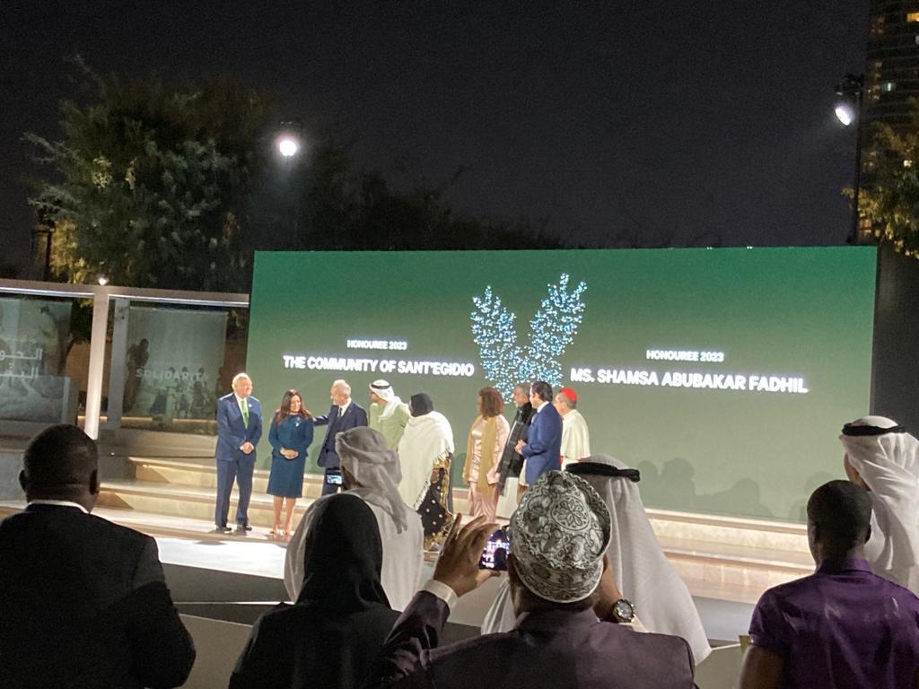 En Abu Dabi la Comunidad recibe el premio Zayed por la Fraternidad Humana
